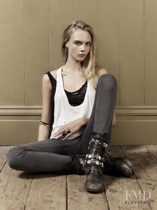 Cara Delevingne featured in  the Dominic Jones advertisement for Spring/Summer 2012