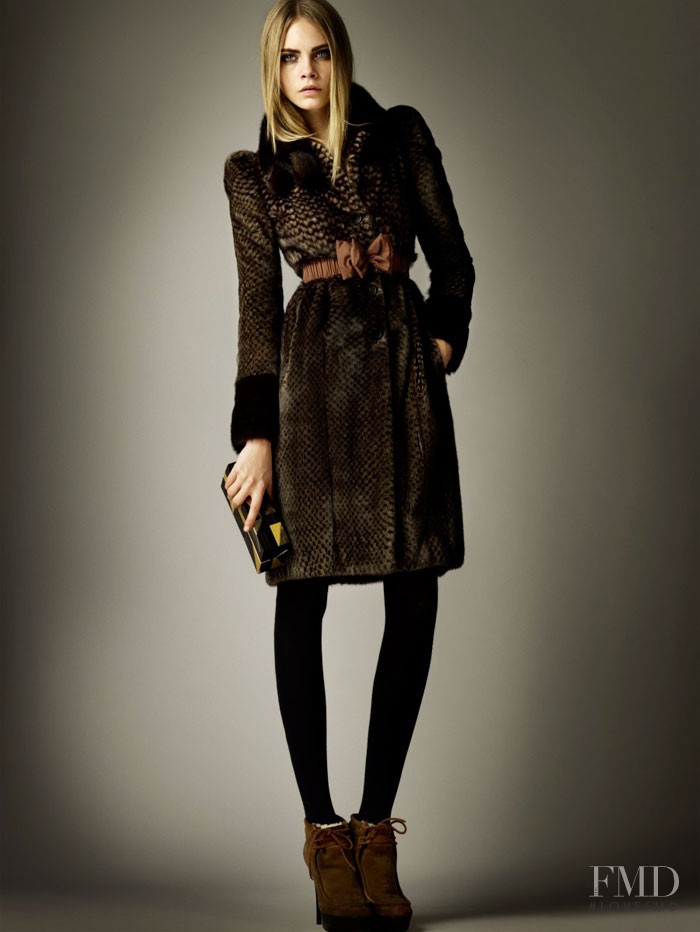 Cara Delevingne featured in  the Burberry Prorsum lookbook for Pre-Fall 2012