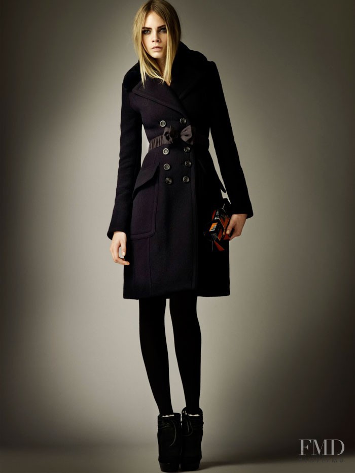 Cara Delevingne featured in  the Burberry Prorsum lookbook for Pre-Fall 2012