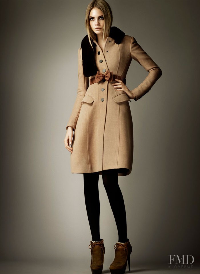 Cara Delevingne featured in  the Burberry Prorsum lookbook for Pre-Fall 2012