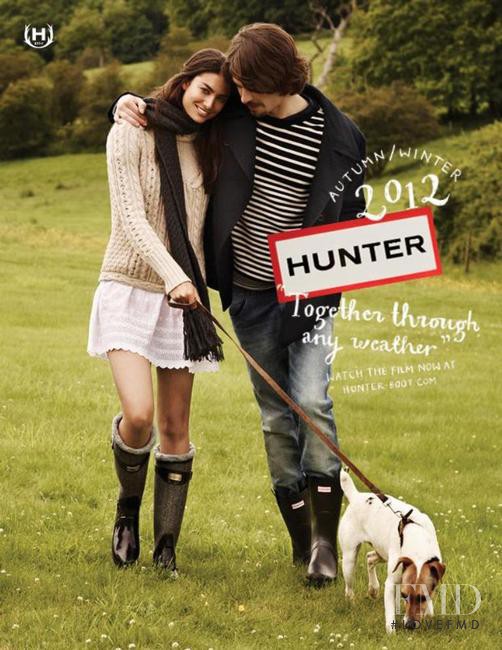 Lauren Mellor featured in  the Hunter advertisement for Autumn/Winter 2012