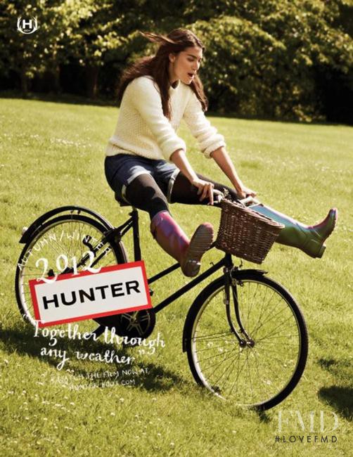 Lauren Mellor featured in  the Hunter advertisement for Autumn/Winter 2012