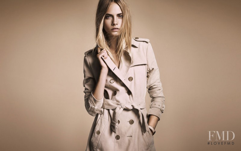 Cara Delevingne featured in  the Burberry lookbook for Fall 2011