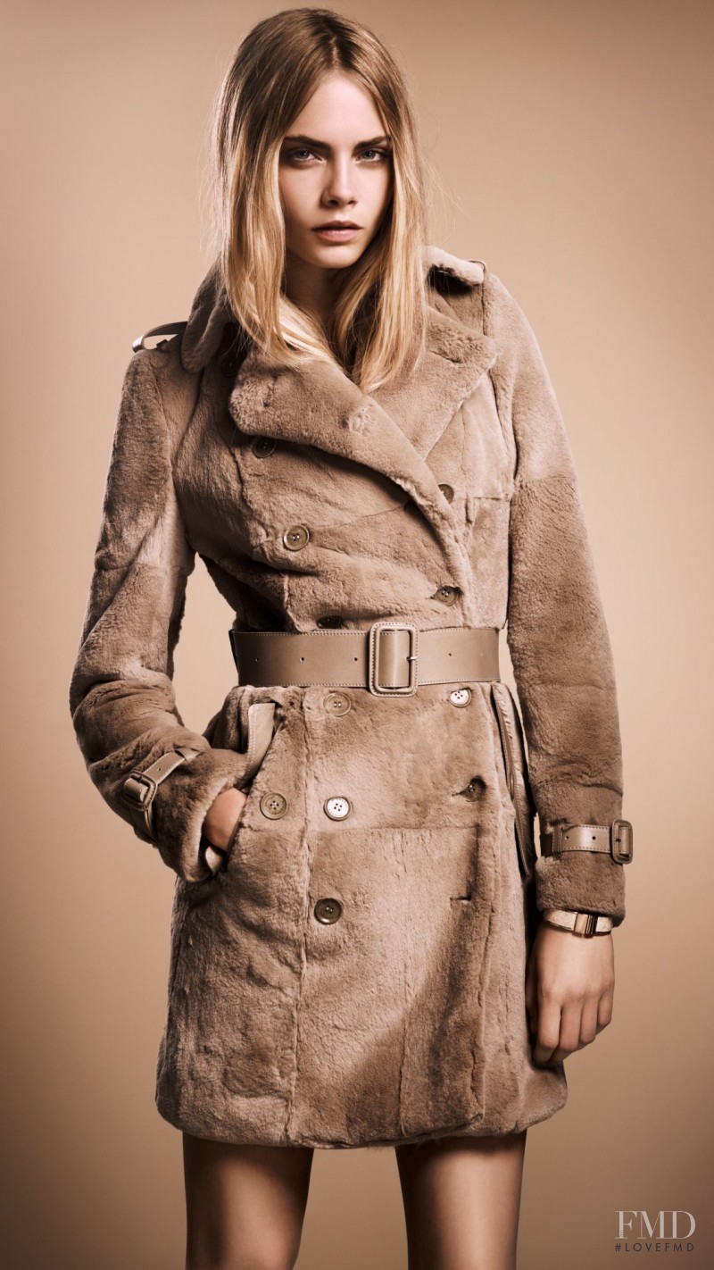 Cara Delevingne featured in  the Burberry lookbook for Fall 2011