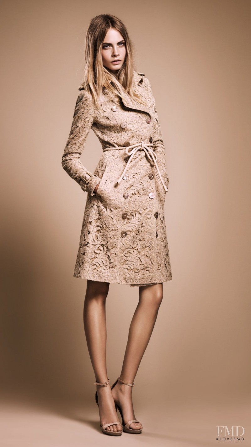 Cara Delevingne featured in  the Burberry lookbook for Fall 2011
