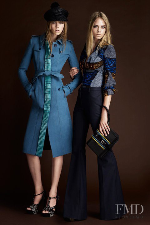 Cara Delevingne featured in  the Burberry Prorsum lookbook for Spring/Summer 2012