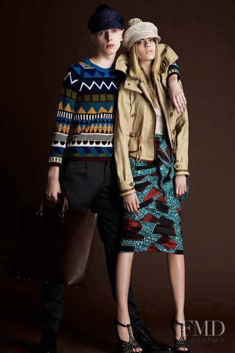 Cara Delevingne featured in  the Burberry Prorsum lookbook for Spring/Summer 2012