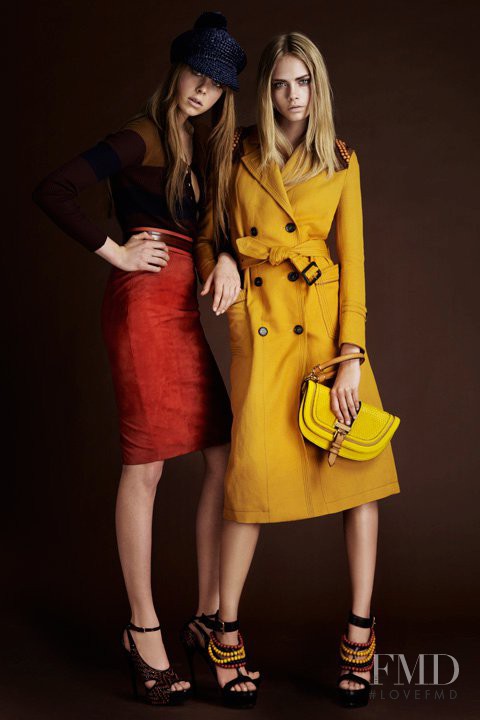 Cara Delevingne featured in  the Burberry Prorsum lookbook for Spring/Summer 2012