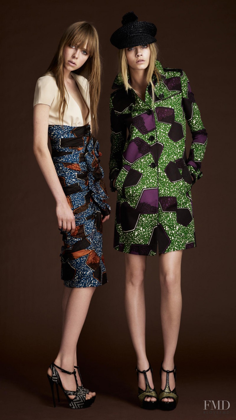 Cara Delevingne featured in  the Burberry Prorsum lookbook for Spring/Summer 2012