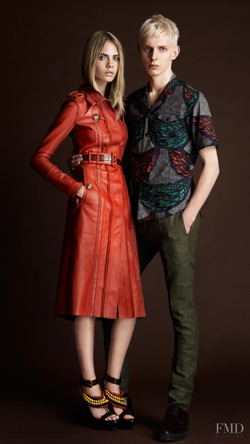 Cara Delevingne featured in  the Burberry Prorsum lookbook for Spring/Summer 2012