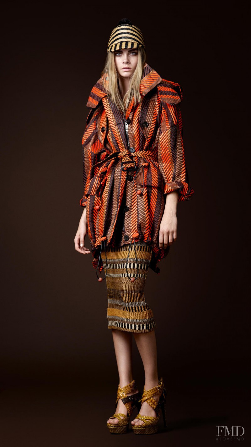 Cara Delevingne featured in  the Burberry Prorsum lookbook for Spring/Summer 2012