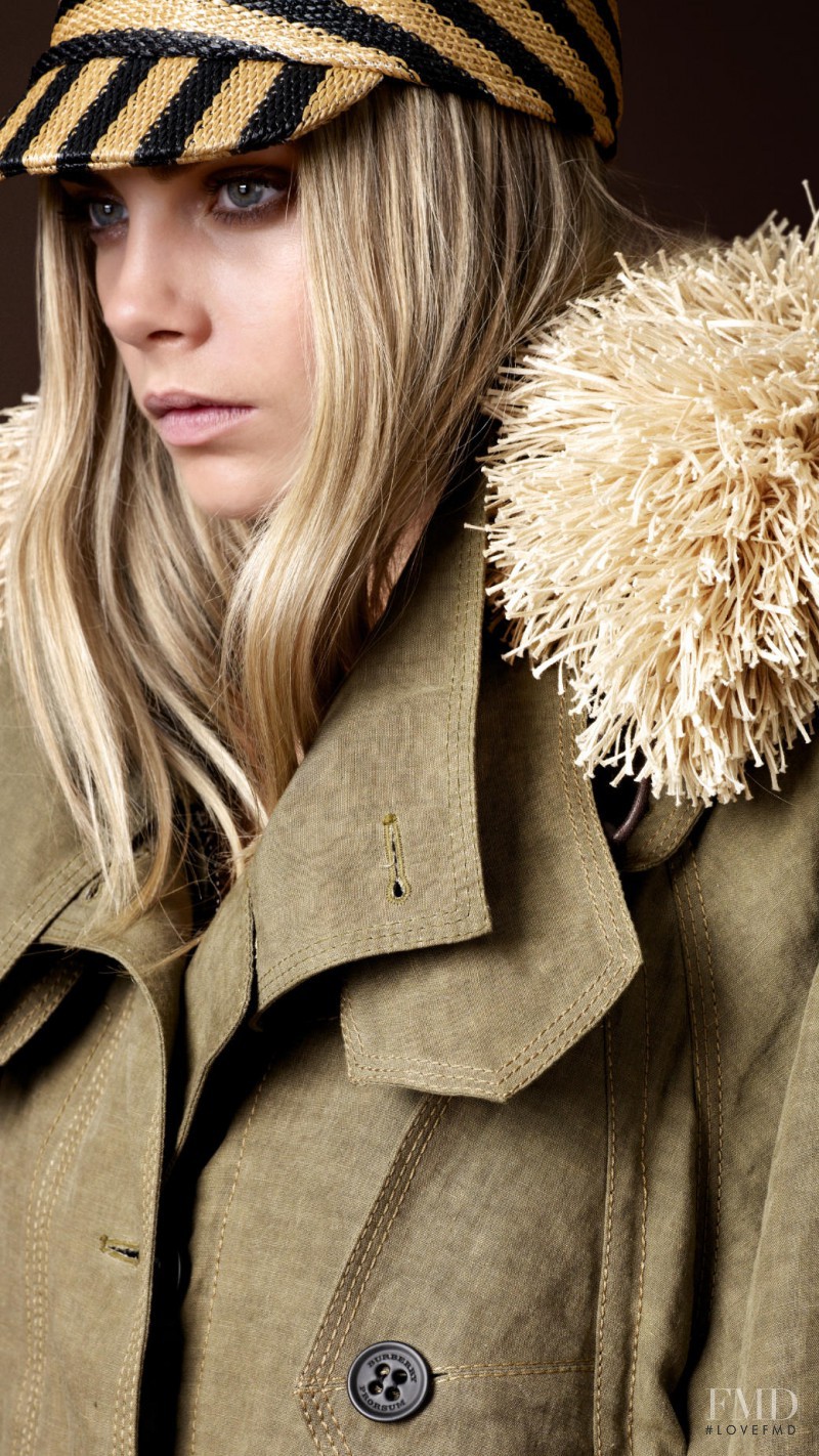 Cara Delevingne featured in  the Burberry Prorsum lookbook for Spring/Summer 2012