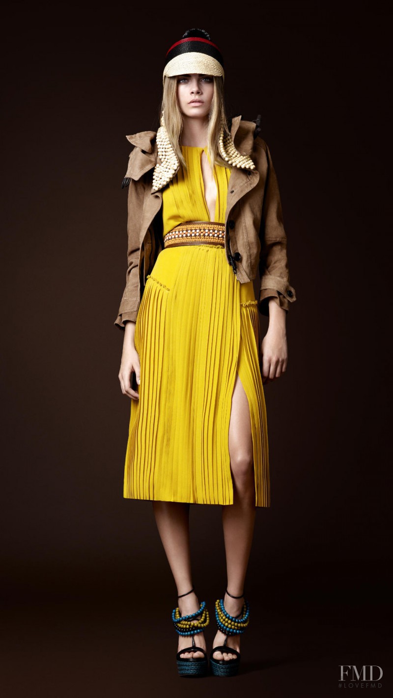 Cara Delevingne featured in  the Burberry Prorsum lookbook for Spring/Summer 2012