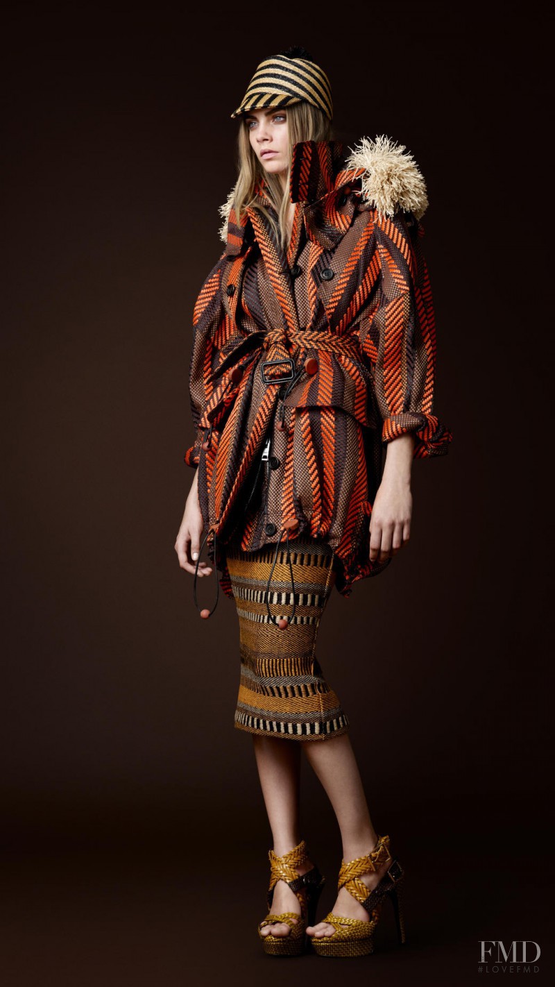 Cara Delevingne featured in  the Burberry Prorsum lookbook for Spring/Summer 2012