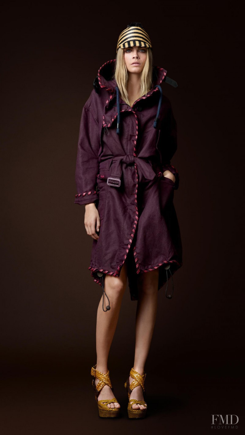 Cara Delevingne featured in  the Burberry Prorsum lookbook for Spring/Summer 2012