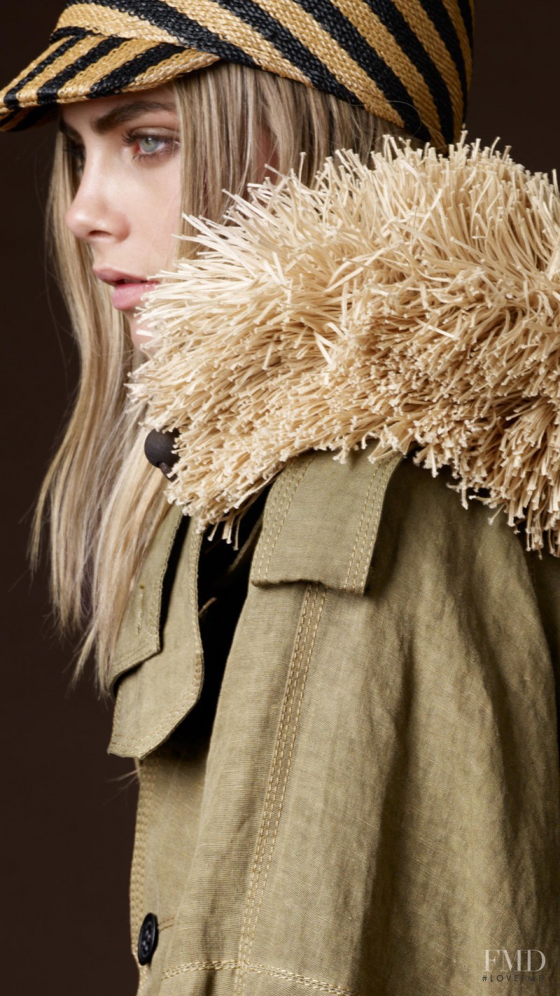 Cara Delevingne featured in  the Burberry Prorsum lookbook for Spring/Summer 2012