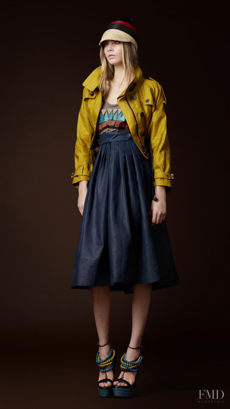 Cara Delevingne featured in  the Burberry Prorsum lookbook for Spring/Summer 2012