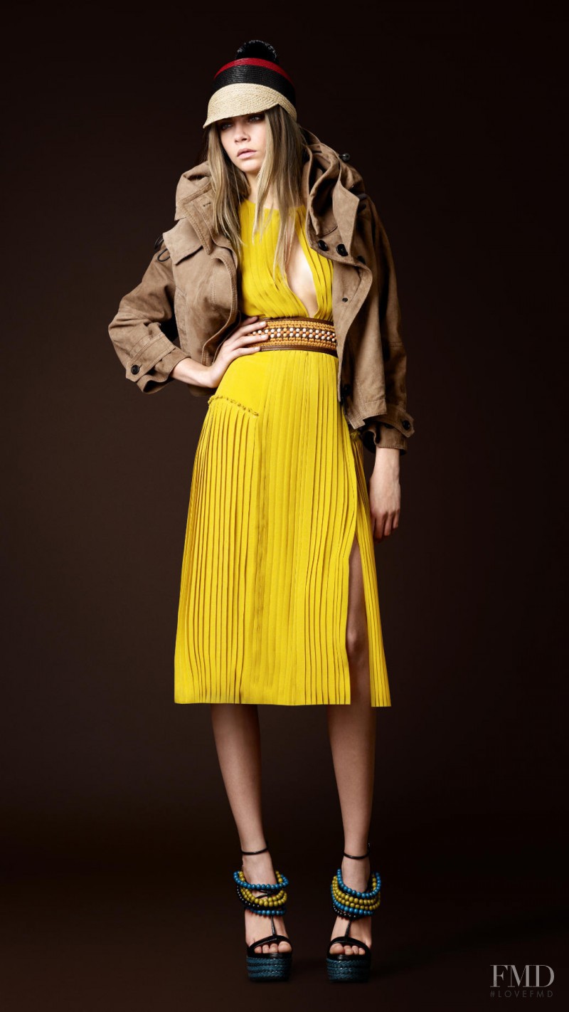 Cara Delevingne featured in  the Burberry Prorsum lookbook for Spring/Summer 2012