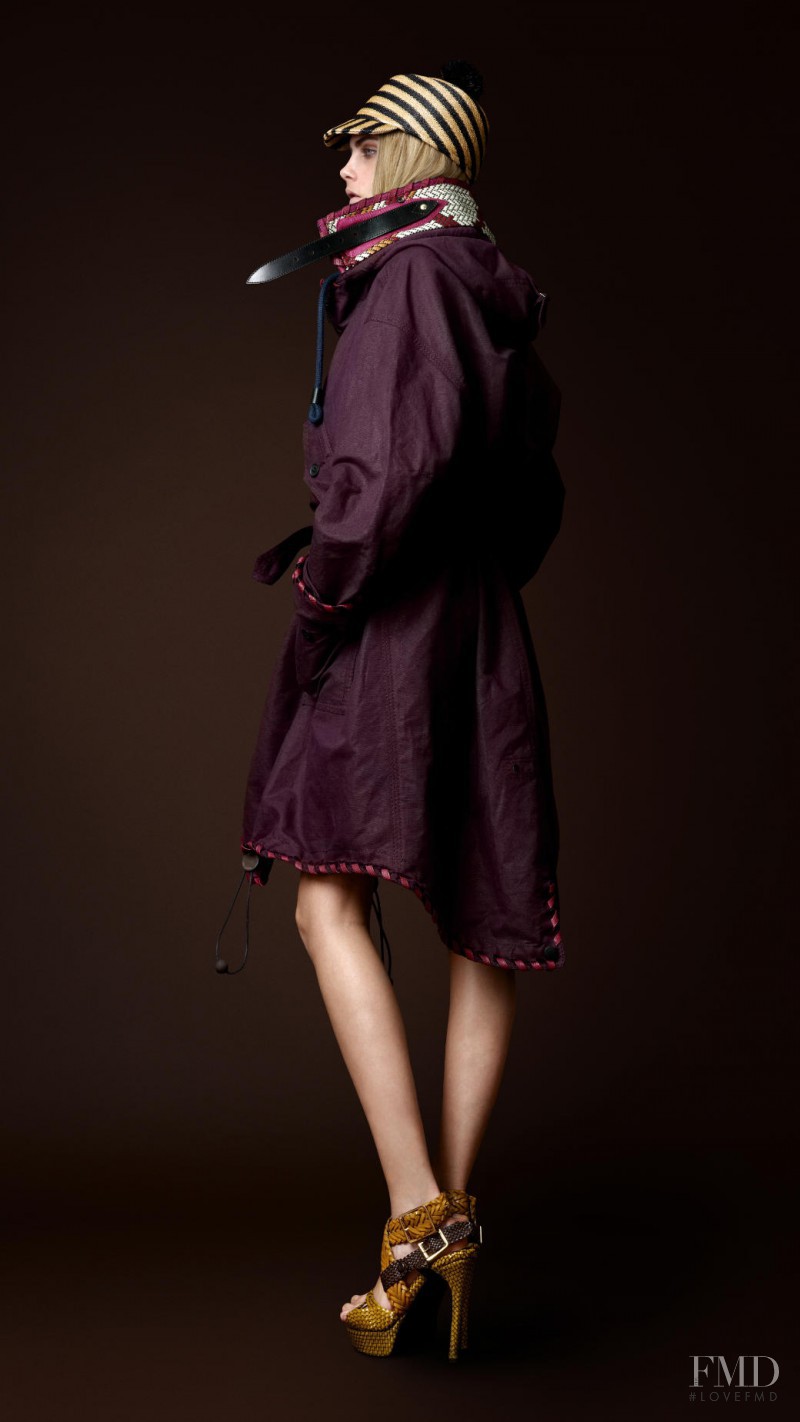Cara Delevingne featured in  the Burberry Prorsum lookbook for Spring/Summer 2012