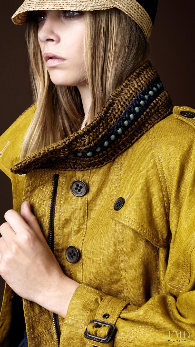 Cara Delevingne featured in  the Burberry Prorsum lookbook for Spring/Summer 2012