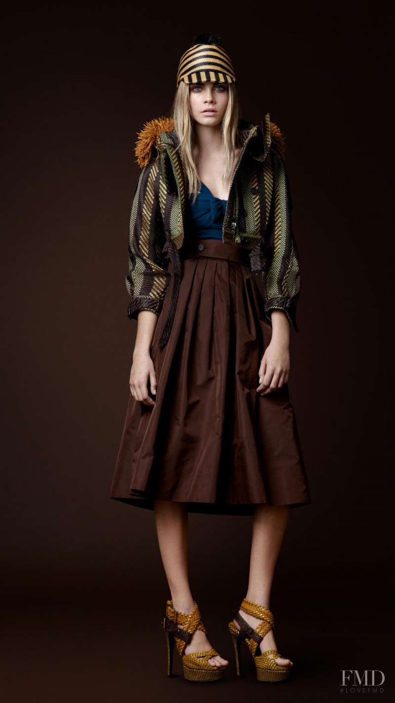 Cara Delevingne featured in  the Burberry Prorsum lookbook for Spring/Summer 2012