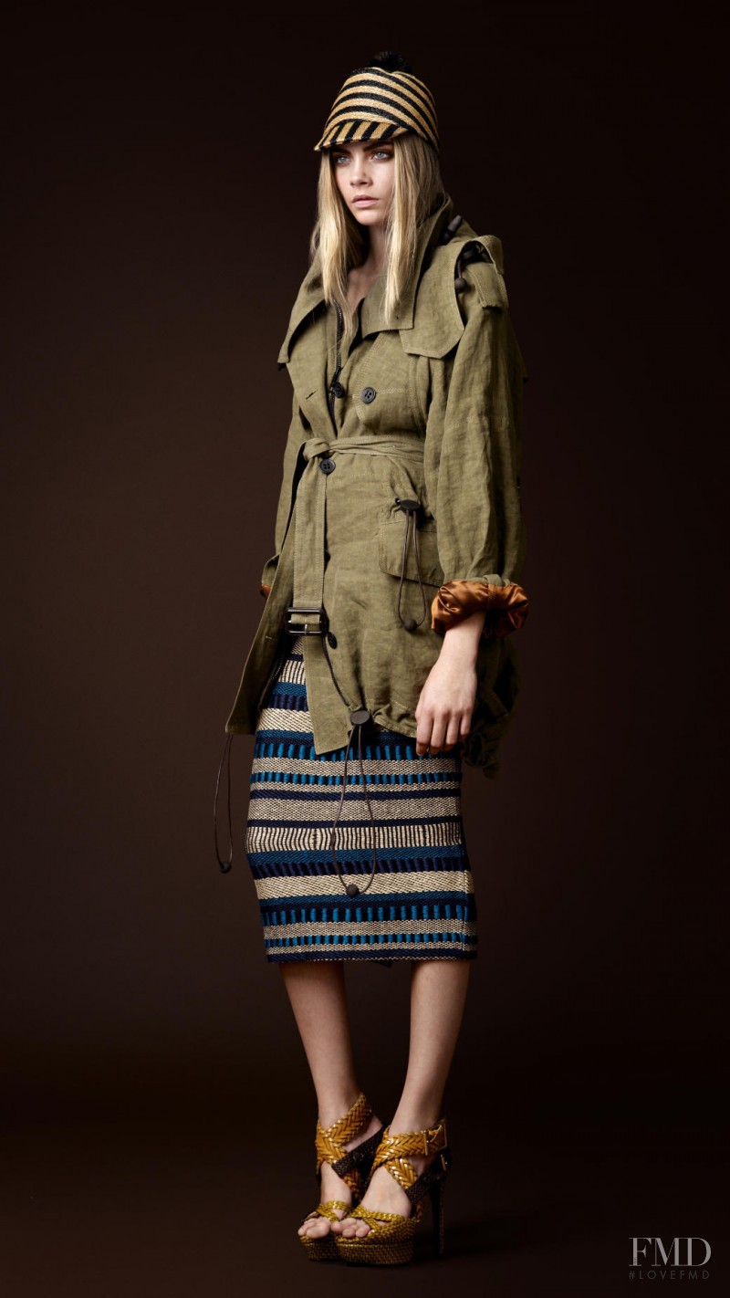 Cara Delevingne featured in  the Burberry Prorsum lookbook for Spring/Summer 2012