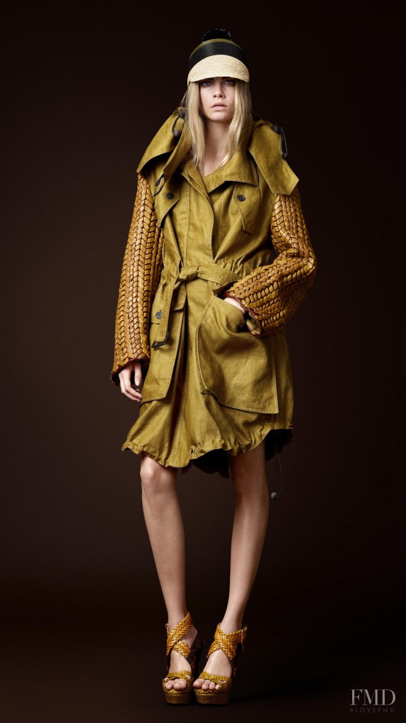 Cara Delevingne featured in  the Burberry Prorsum lookbook for Spring/Summer 2012