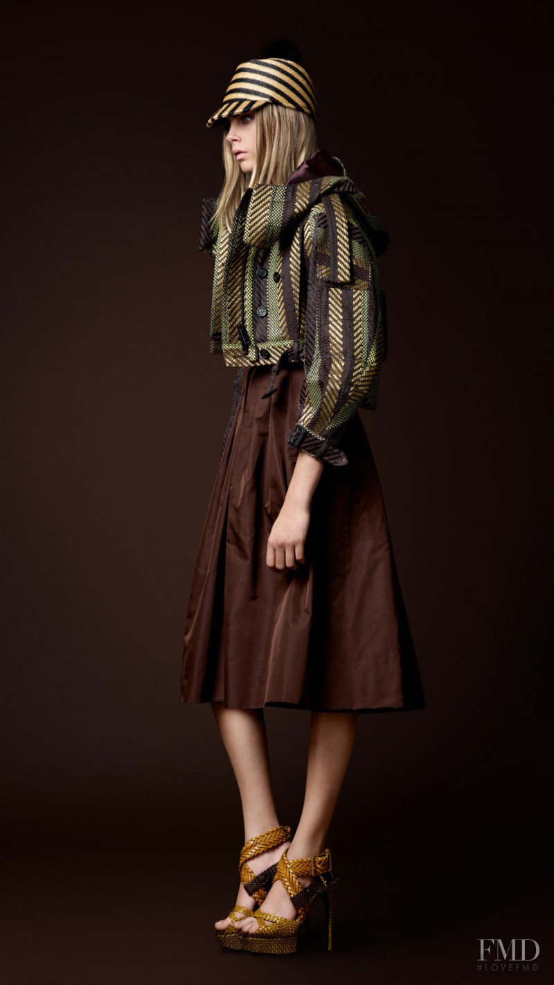 Cara Delevingne featured in  the Burberry Prorsum lookbook for Spring/Summer 2012