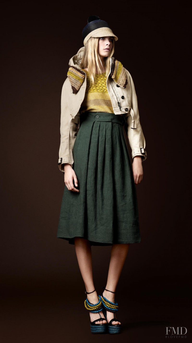 Cara Delevingne featured in  the Burberry Prorsum lookbook for Spring/Summer 2012