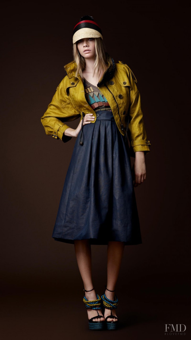 Cara Delevingne featured in  the Burberry Prorsum lookbook for Spring/Summer 2012
