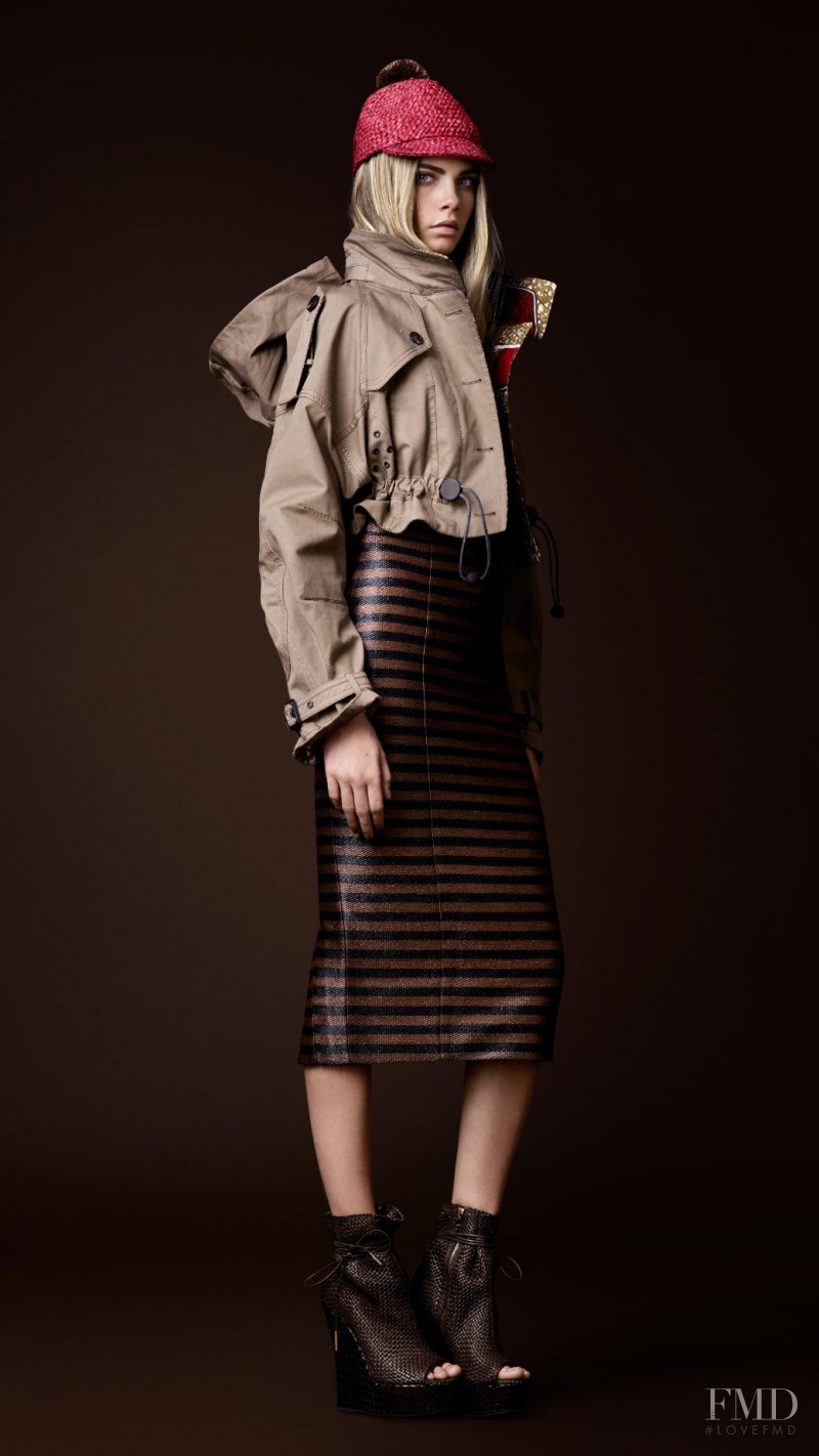 Cara Delevingne featured in  the Burberry Prorsum lookbook for Spring/Summer 2012