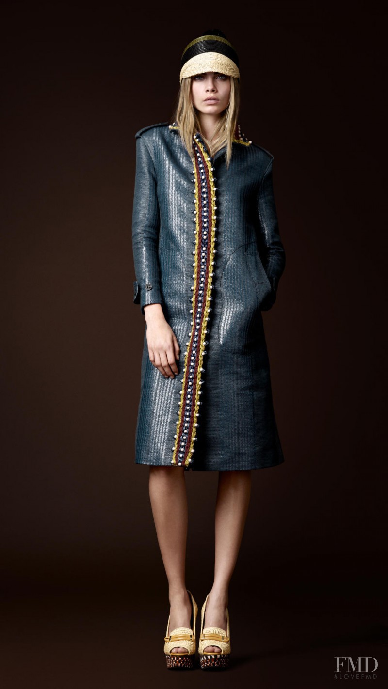 Cara Delevingne featured in  the Burberry Prorsum lookbook for Spring/Summer 2012