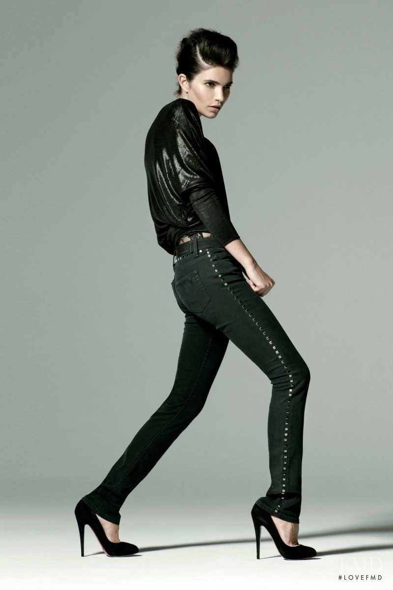 Teresa Moore featured in  the Victoria Beckham VB Denim catalogue for Spring/Summer 2012
