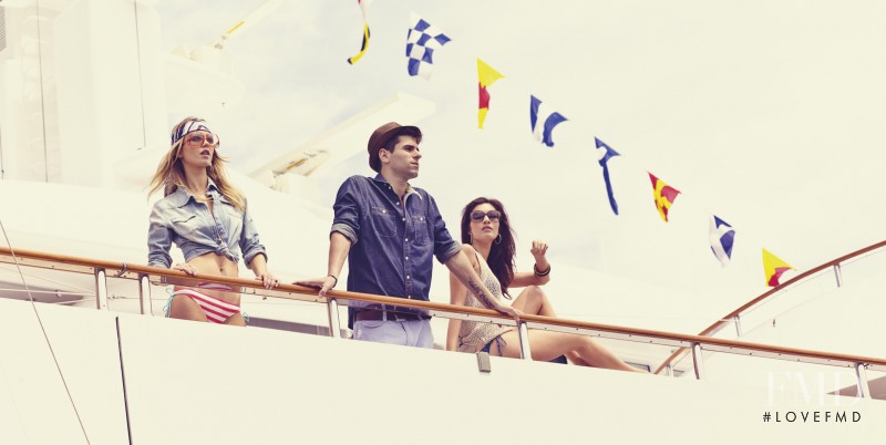 Teresa Moore featured in  the Pepe Jeans London advertisement for Spring/Summer 2012