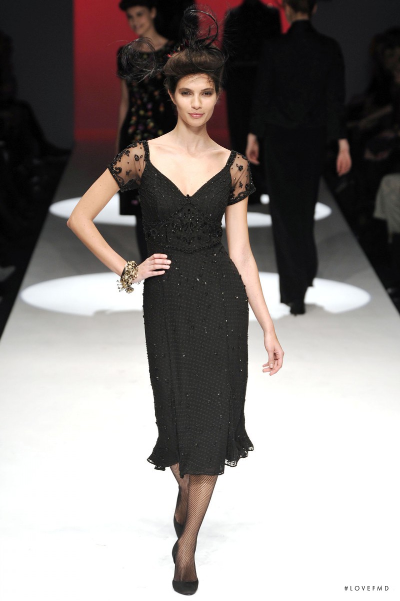 Teresa Moore featured in  the Caroline Charles fashion show for Autumn/Winter 2009