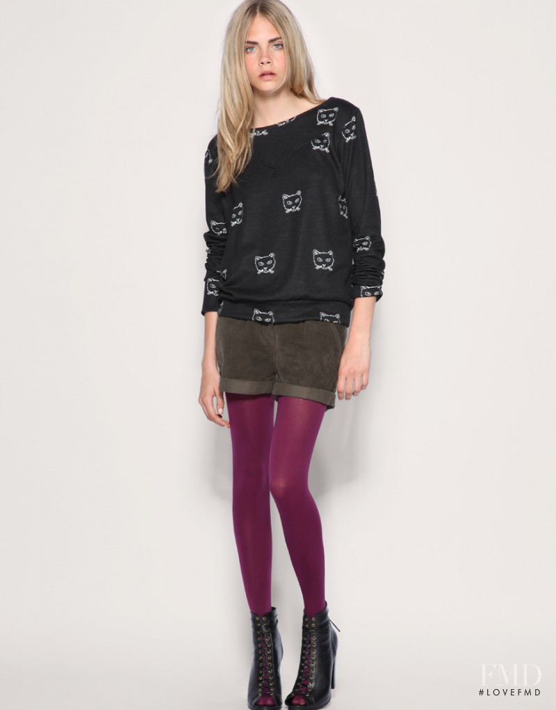 Cara Delevingne featured in  the ASOS lookbook for Fall 2010