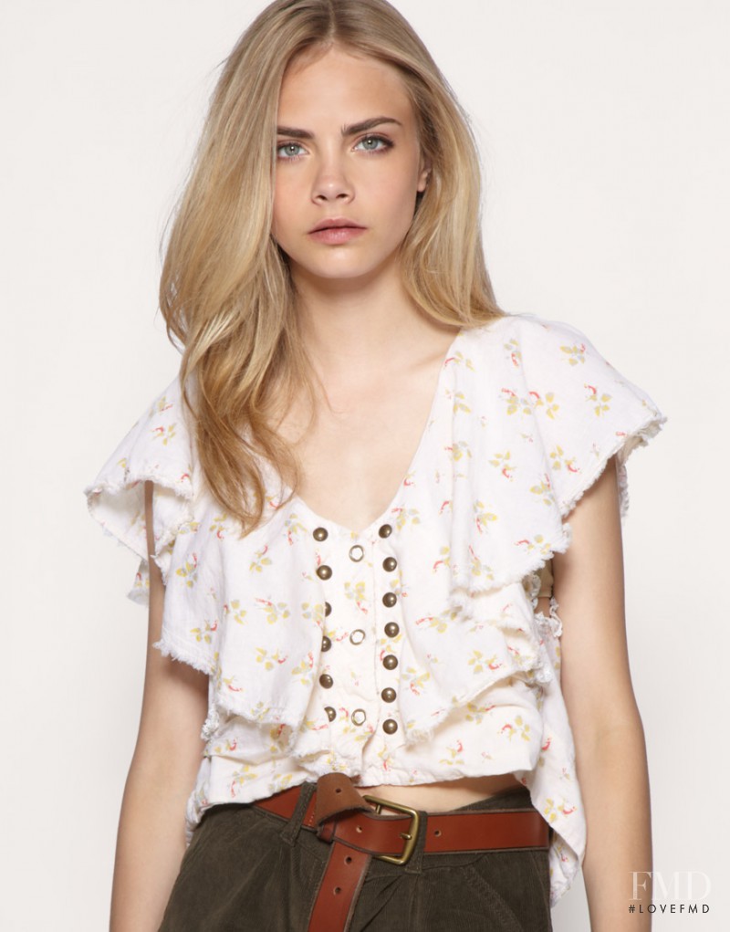 Cara Delevingne featured in  the ASOS lookbook for Fall 2010