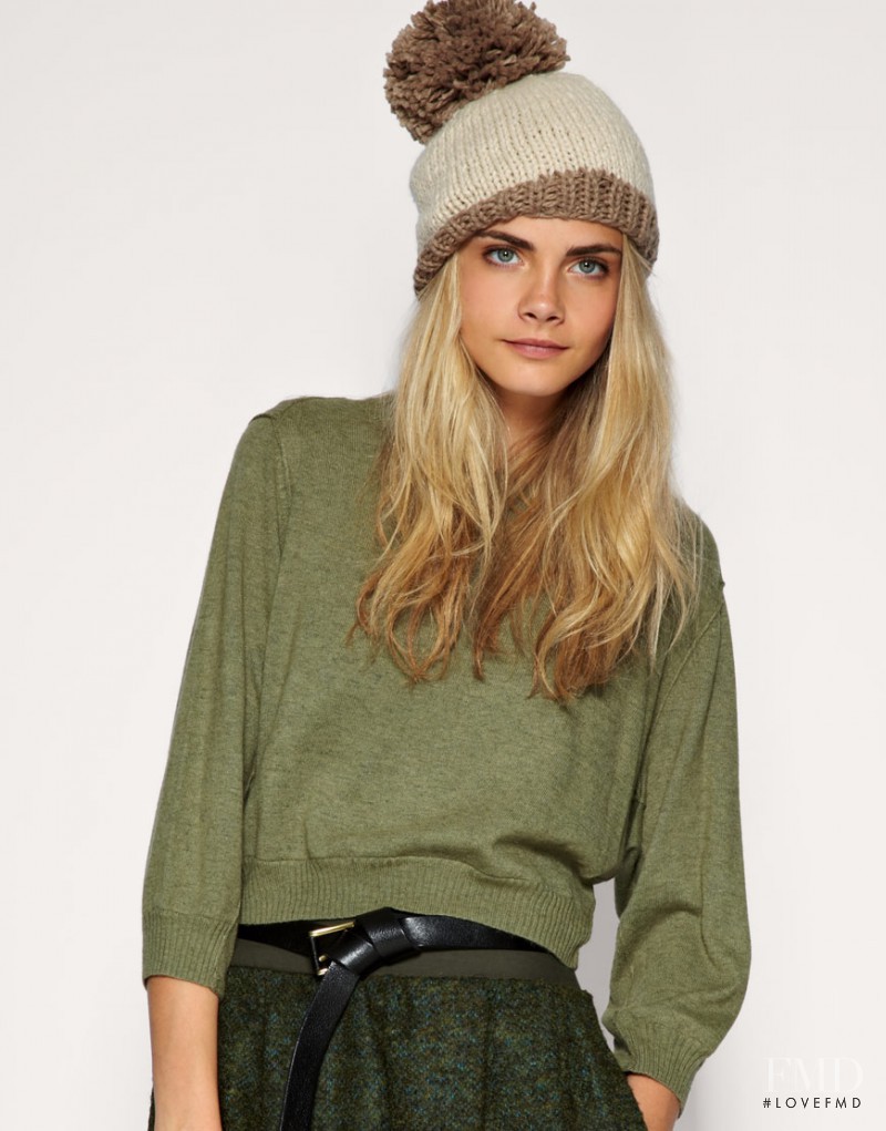 Cara Delevingne featured in  the ASOS lookbook for Fall 2010