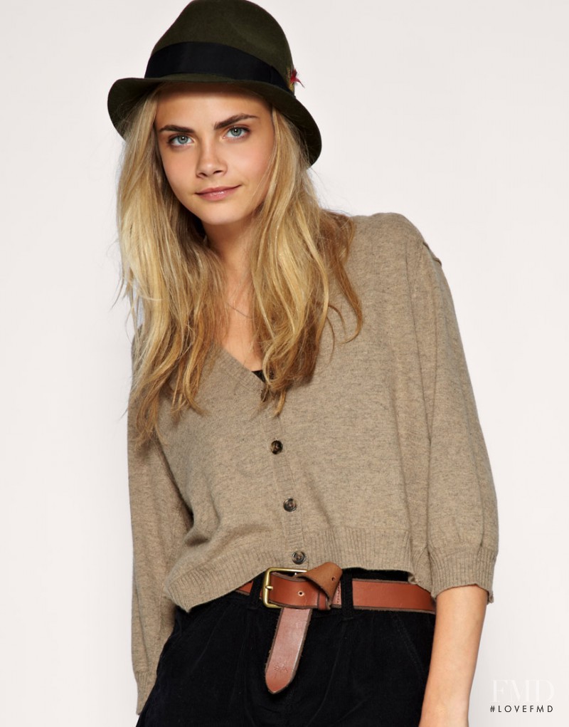 Cara Delevingne featured in  the ASOS lookbook for Fall 2010