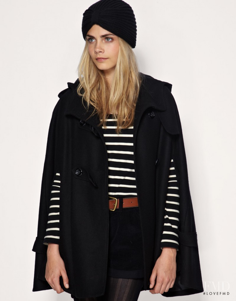 Cara Delevingne featured in  the ASOS lookbook for Fall 2010