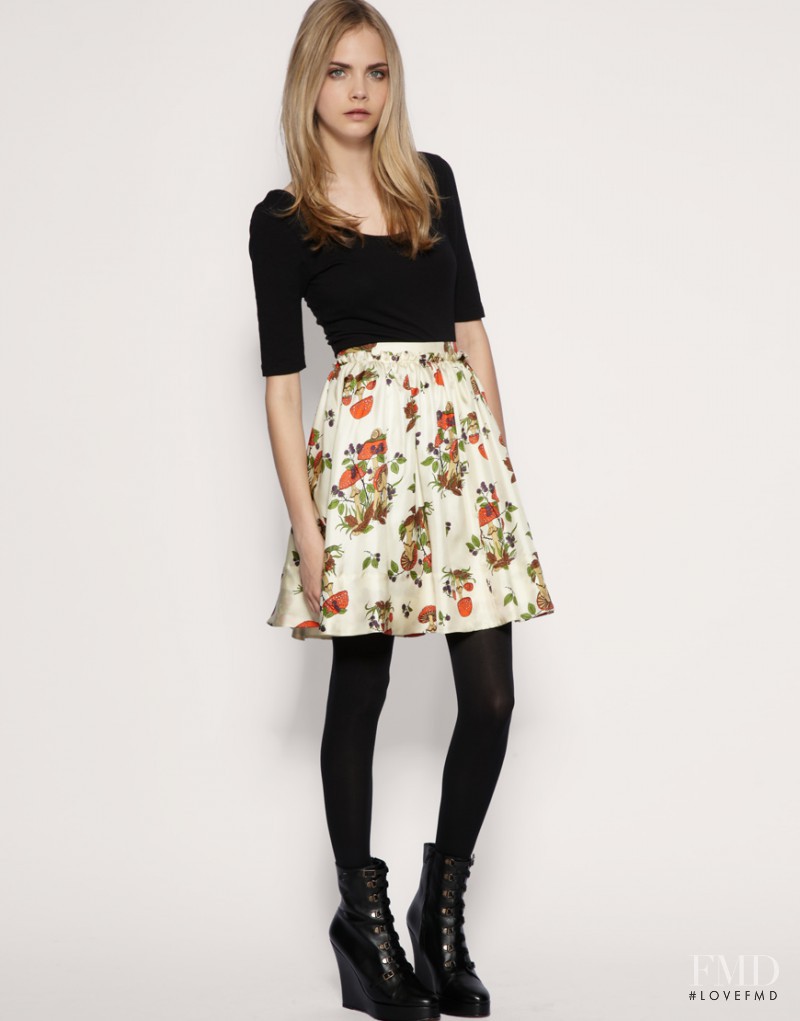 Cara Delevingne featured in  the ASOS lookbook for Fall 2010