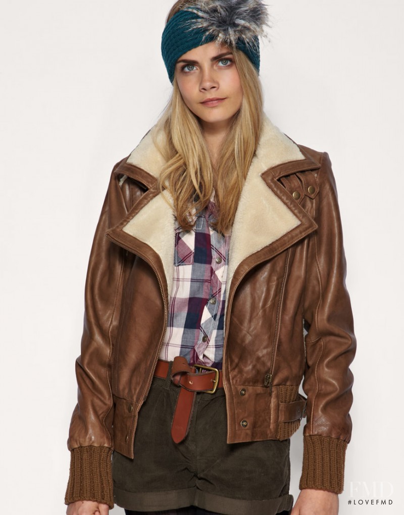 Cara Delevingne featured in  the ASOS lookbook for Fall 2010