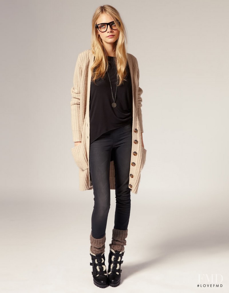 Cara Delevingne featured in  the ASOS lookbook for Fall 2010