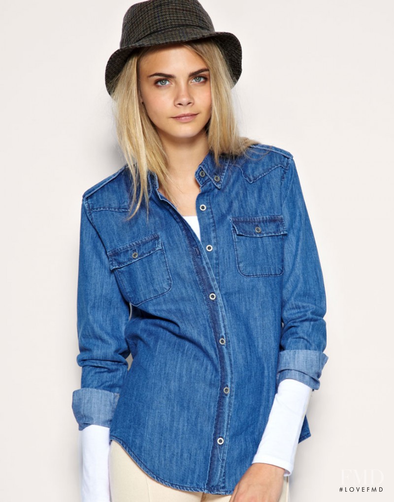 Cara Delevingne featured in  the ASOS lookbook for Fall 2010