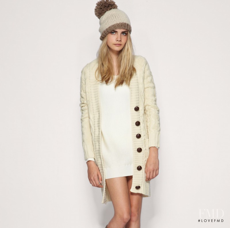 Cara Delevingne featured in  the ASOS lookbook for Fall 2010