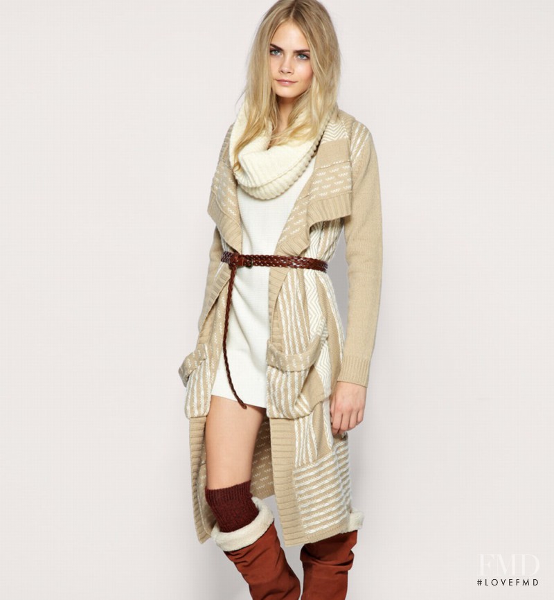 Cara Delevingne featured in  the ASOS lookbook for Fall 2010