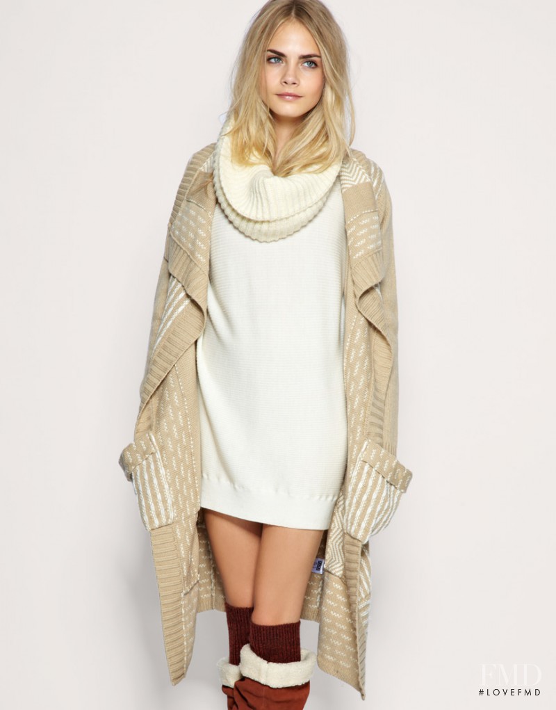 Cara Delevingne featured in  the ASOS lookbook for Fall 2010