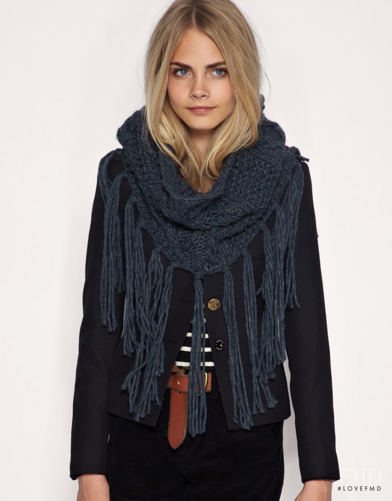 Cara Delevingne featured in  the ASOS lookbook for Fall 2010