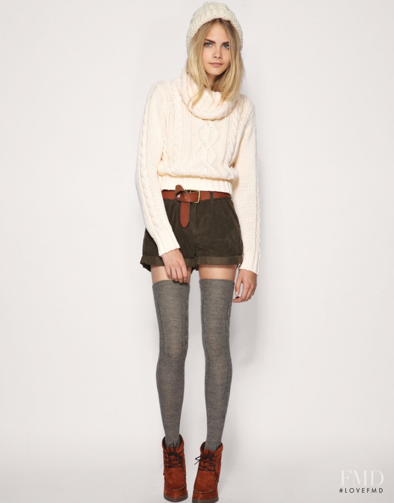 Cara Delevingne featured in  the ASOS lookbook for Fall 2010