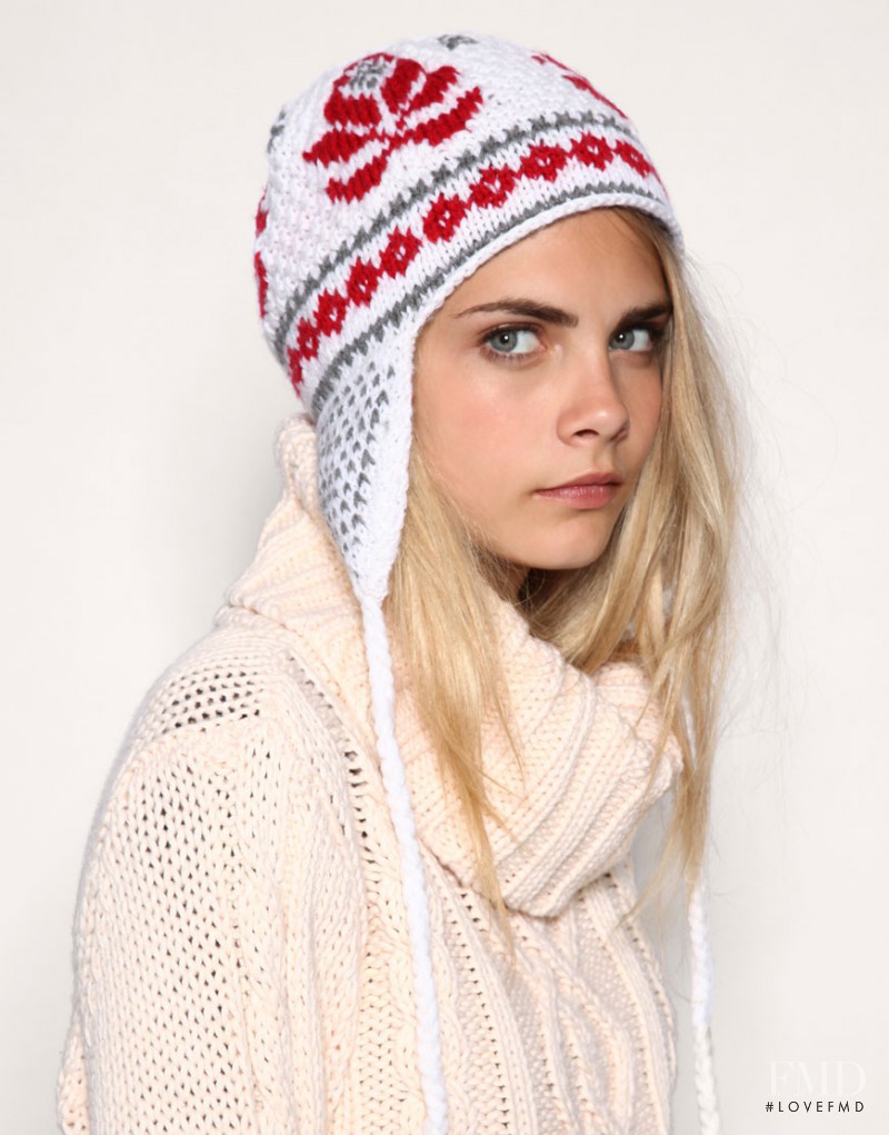 Cara Delevingne featured in  the ASOS lookbook for Fall 2010